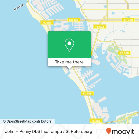 John H Penny DDS Inc map