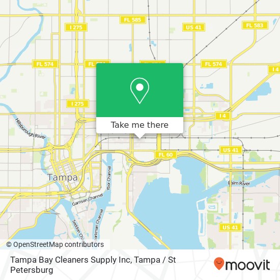 Mapa de Tampa Bay Cleaners Supply Inc