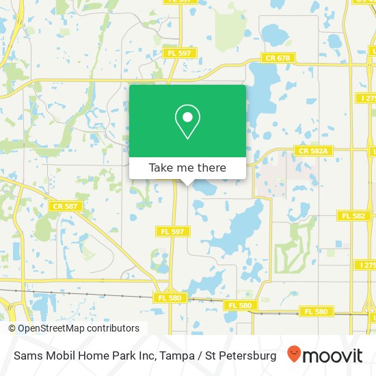 Sams Mobil Home Park Inc map