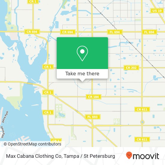 Max Cabana Clothing Co map