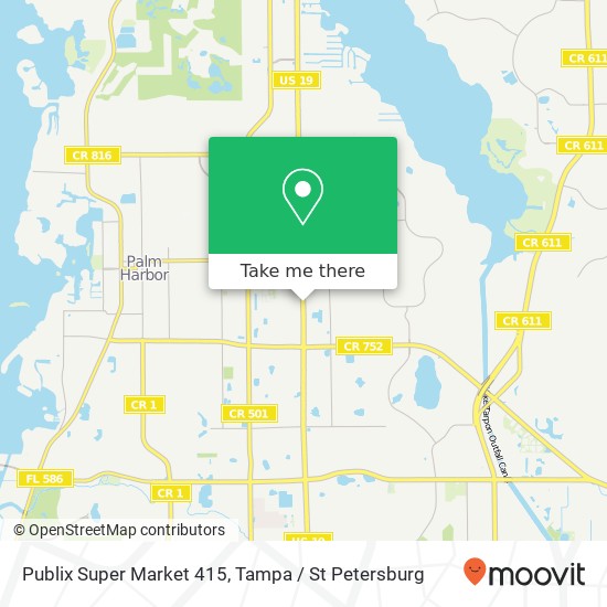 Publix Super Market 415 map