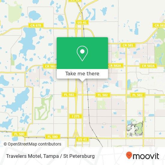 Travelers Motel map