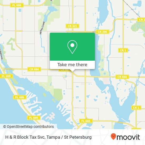 H & R Block Tax Svc map