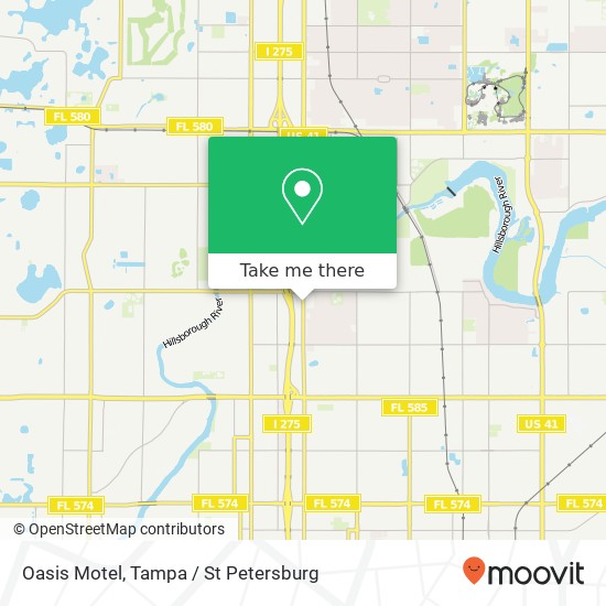 Oasis Motel map