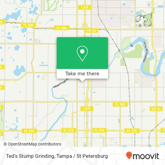 Ted's Stump Grinding map