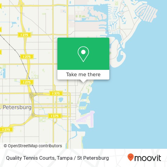 Quality Tennis Courts map