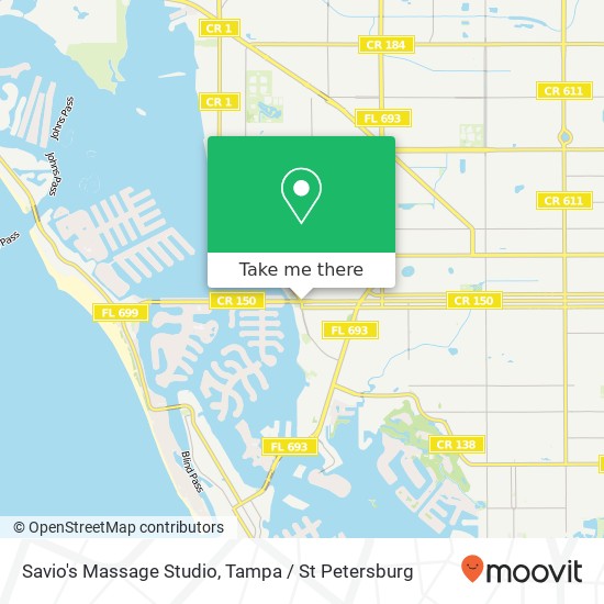 Savio's Massage Studio map