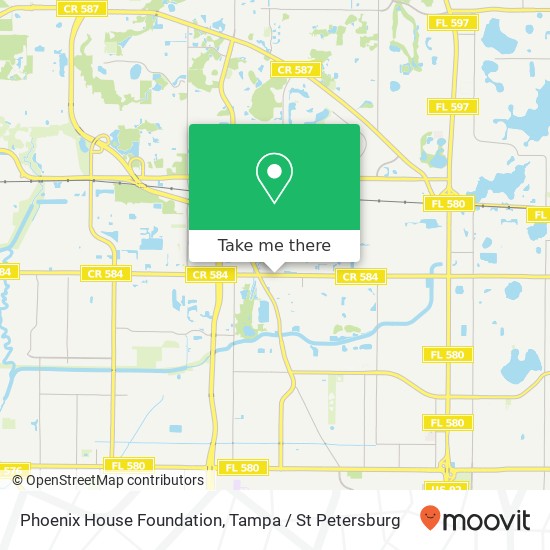 Phoenix House Foundation map