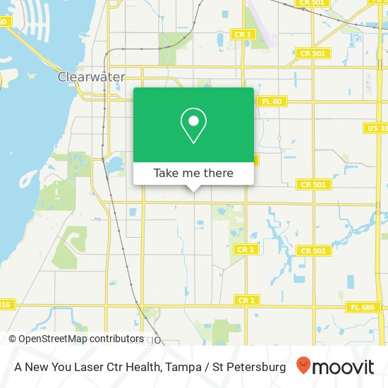 A New You Laser Ctr Health map