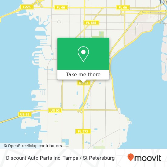 Mapa de Discount Auto Parts Inc