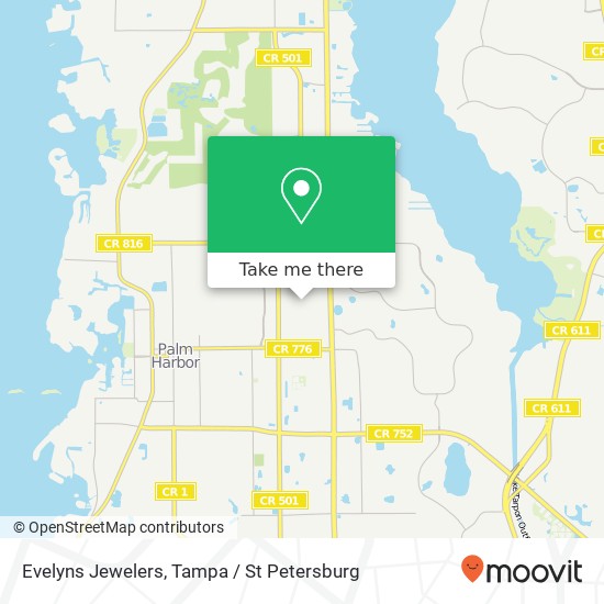 Mapa de Evelyns Jewelers