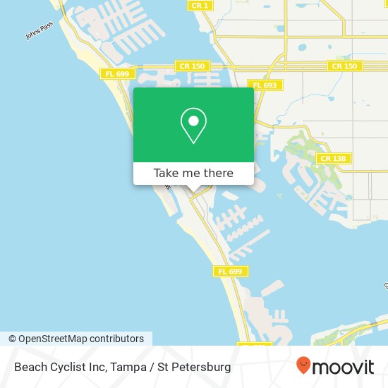 Mapa de Beach Cyclist Inc