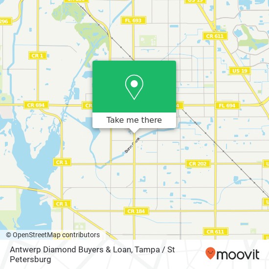 Mapa de Antwerp Diamond Buyers & Loan