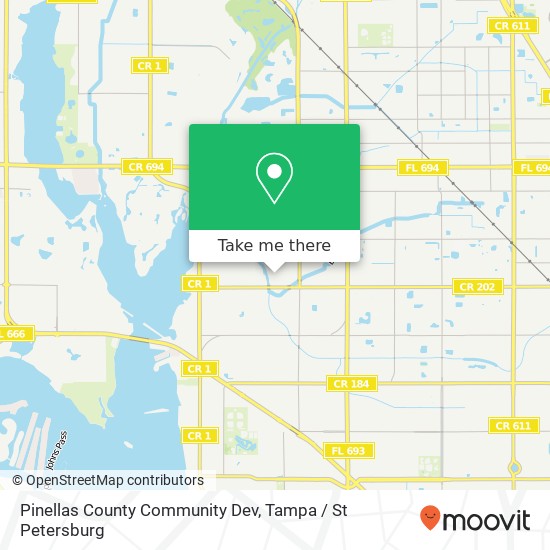 Mapa de Pinellas County Community Dev