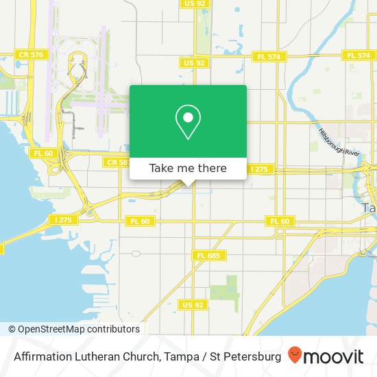 Affirmation Lutheran Church map