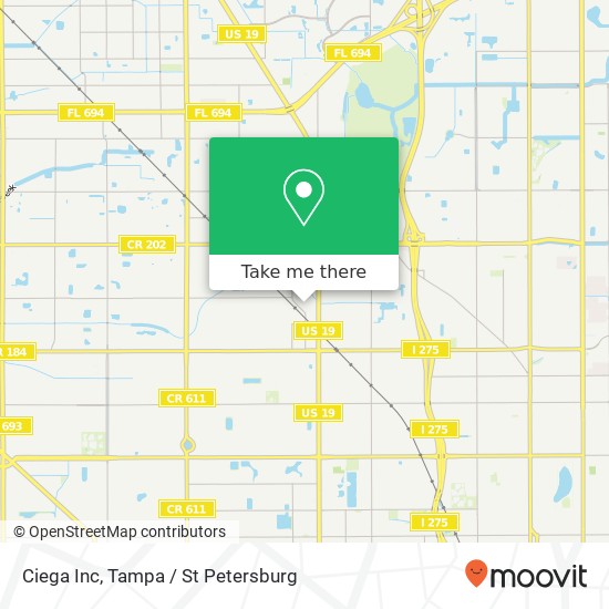 Ciega Inc map