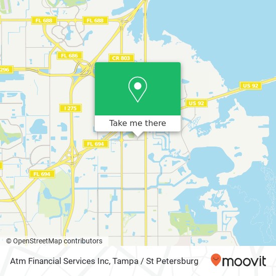 Mapa de Atm Financial Services Inc