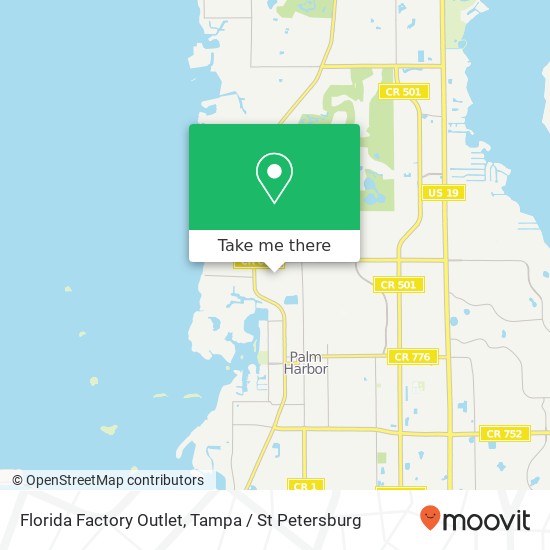 Mapa de Florida Factory Outlet