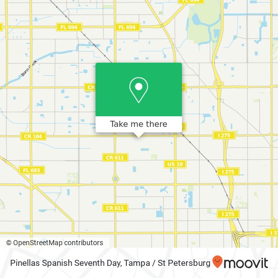 Mapa de Pinellas Spanish Seventh Day