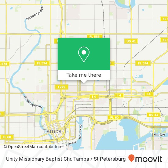 Unity Missionary Baptist Chr map