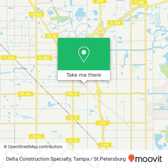 Delta Construction Specialty map