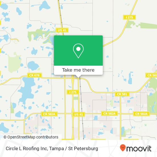 Circle L Roofing Inc map