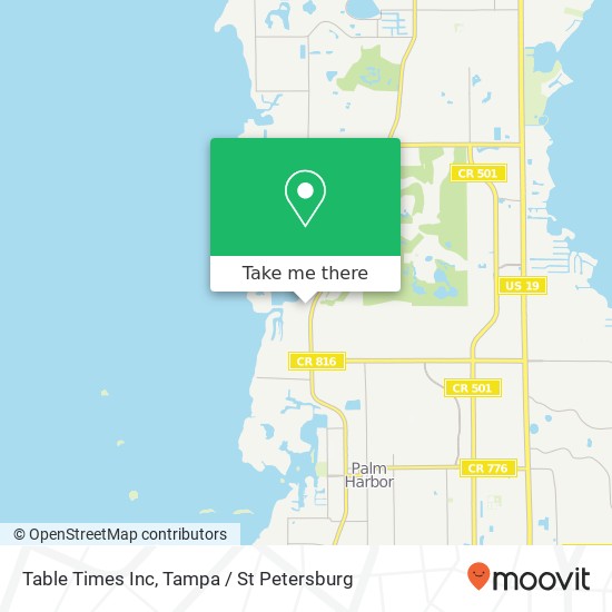 Table Times Inc map