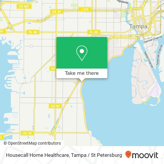 Housecall Home Healthcare map