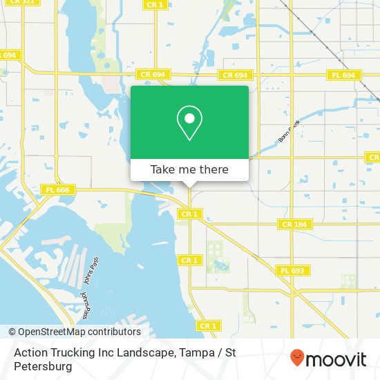 Mapa de Action Trucking Inc Landscape