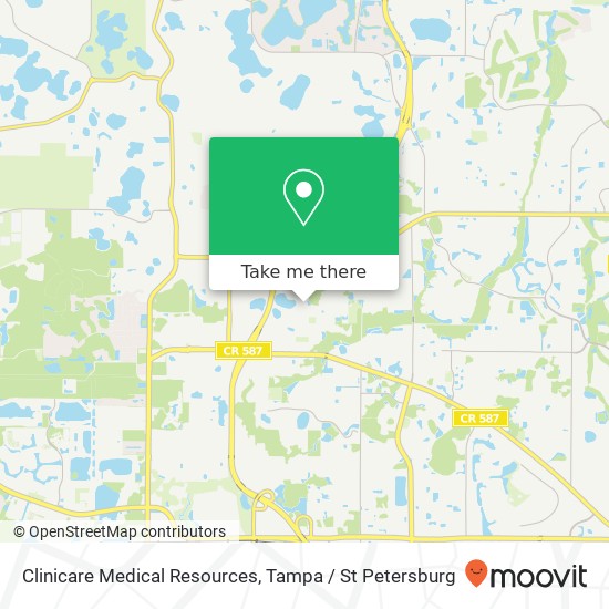 Clinicare Medical Resources map
