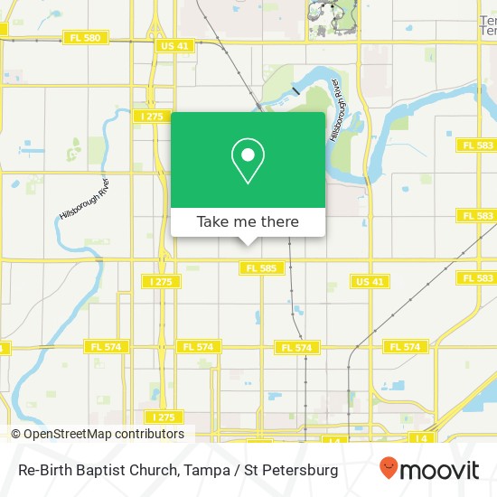 Mapa de Re-Birth Baptist Church