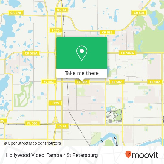 Hollywood Video map