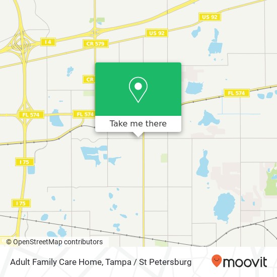 Adult Family Care Home map