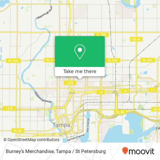 Burney's Merchandise map