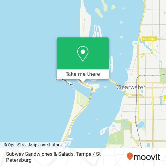 Mapa de Subway Sandwiches & Salads