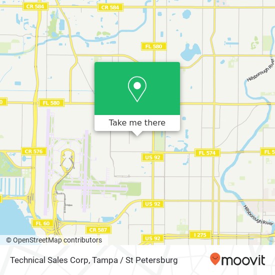 Technical Sales Corp map