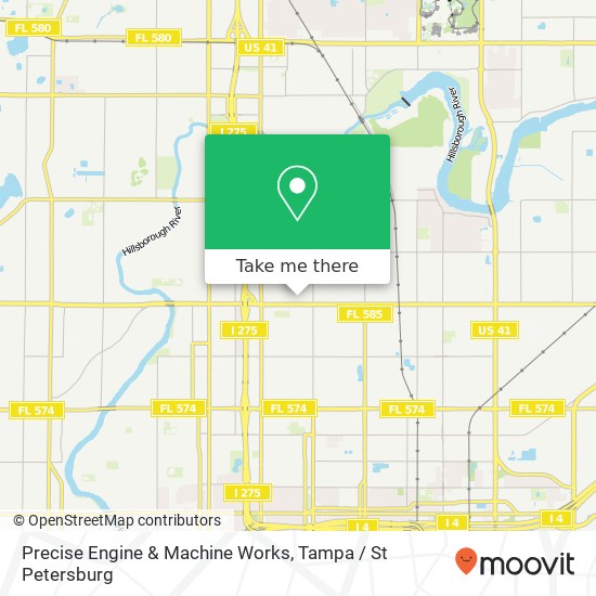 Precise Engine & Machine Works map