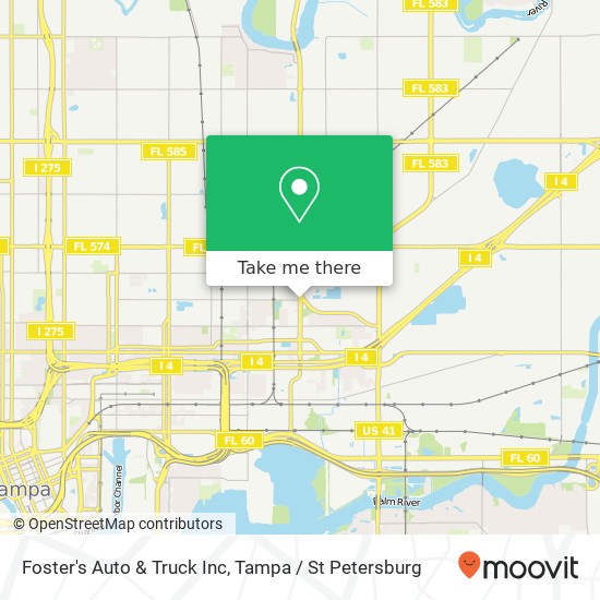 Foster's Auto & Truck Inc map