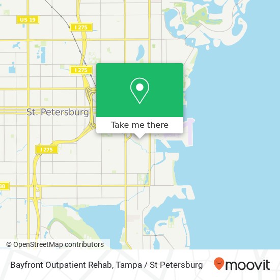 Bayfront Outpatient Rehab map