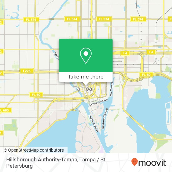 Mapa de Hillsborough Authority-Tampa
