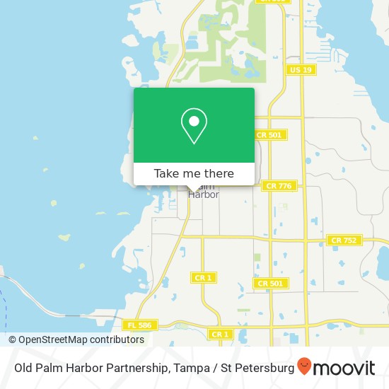 Mapa de Old Palm Harbor Partnership