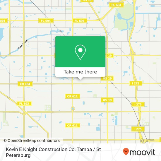 Kevin E Knight Construction Co map