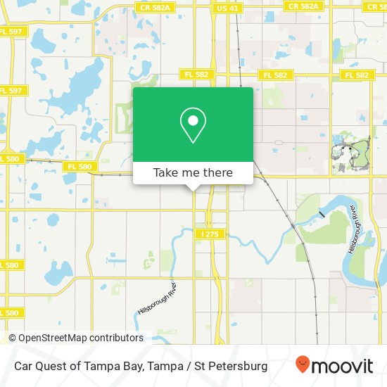 Mapa de Car Quest of Tampa Bay