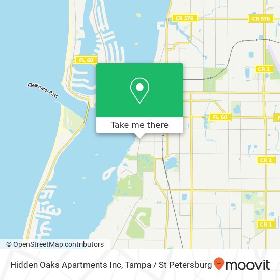 Hidden Oaks Apartments Inc map