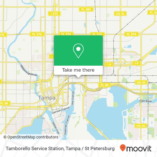 Tamborello Service Station map