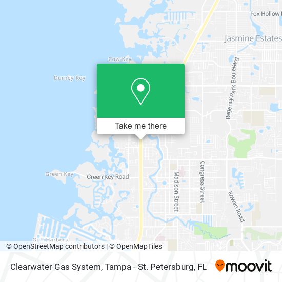 Mapa de Clearwater Gas System