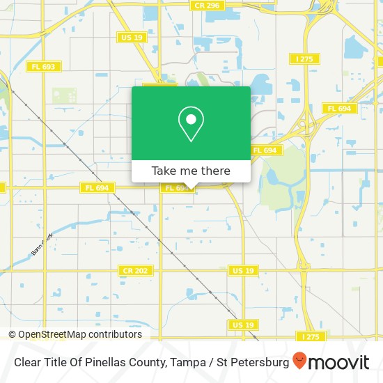 Mapa de Clear Title Of Pinellas County