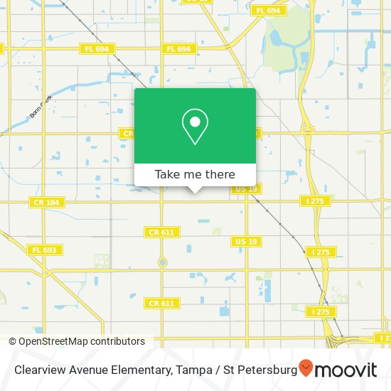 Mapa de Clearview Avenue Elementary