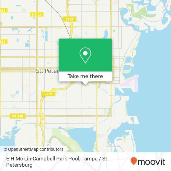 Mapa de E H Mc Lin-Campbell Park Pool