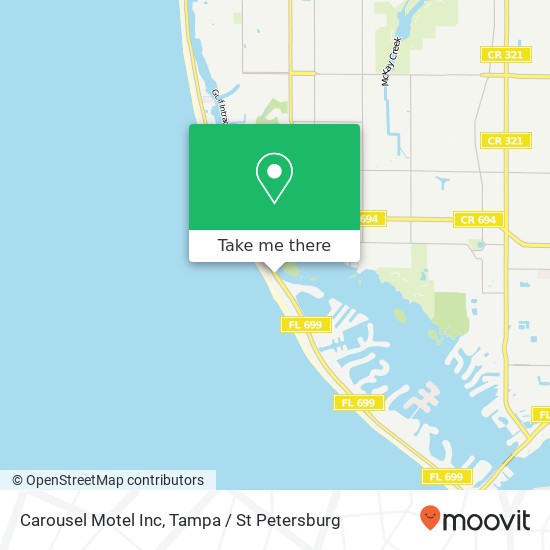 Carousel Motel Inc map